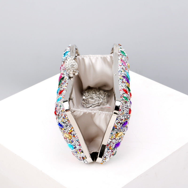 Wholesale Polyester Diamond Evening Bag